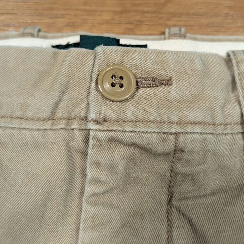 VTG J Crew Oarsman 770 Straight Chino Pants Mens 31x30(27) Beige Cotton Twill